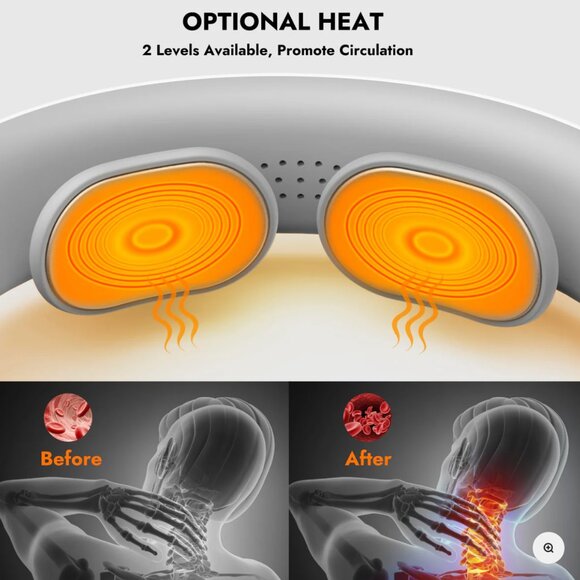 FIT KING Cordless Wearable Neck Massager ｜ FT-056N - Picture 6 of 8
